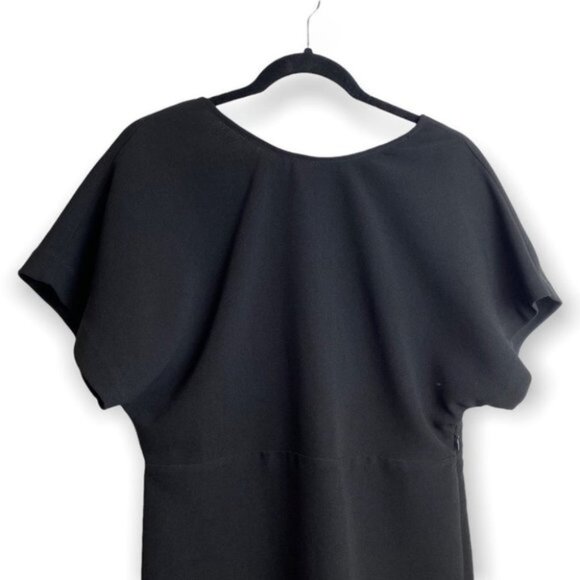 IRO Black IMANY Short Sleeve Dress with Lace Up Back - Picture 5 of 10